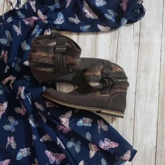 THE SAK SLOUCHY KNITTED FRINGE BOOT SZ 6 - Picture 3 of 11